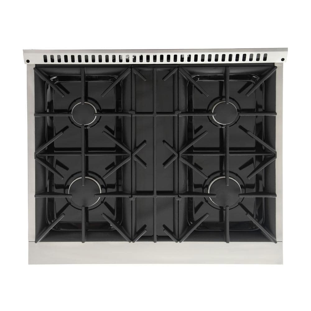 30-inch Cement Gray Stainless Steel Dual-Fuel Convection Range