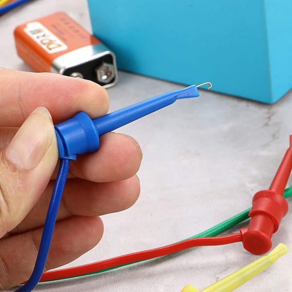 2Pcs 1M Double End Test Lead Wire Line Electrical Voltage 4mm Banana Plug Alligator Clip Crocodile 15A Multimeter DIY Test Wires - 13 - View #12