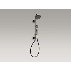 Hydrorail-S 1-Spray Patterns Shower Column Kit with Artifacts 2.5 Gpm Showerhead and Handshower in Oil-Rubbed Bronze