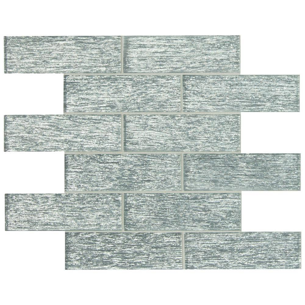 MSI Chilcott Bright (Pack QTY 10) 11.81 in. x 11.81 in. Textured Glass Subway Wall Tile (9.7 sq. ft./Case)