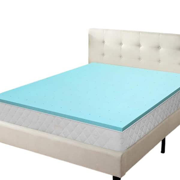 Unbranded Memory Foam 2 in. Twin Mattress Topper, Ventilated Gel Foam Mattress Pad