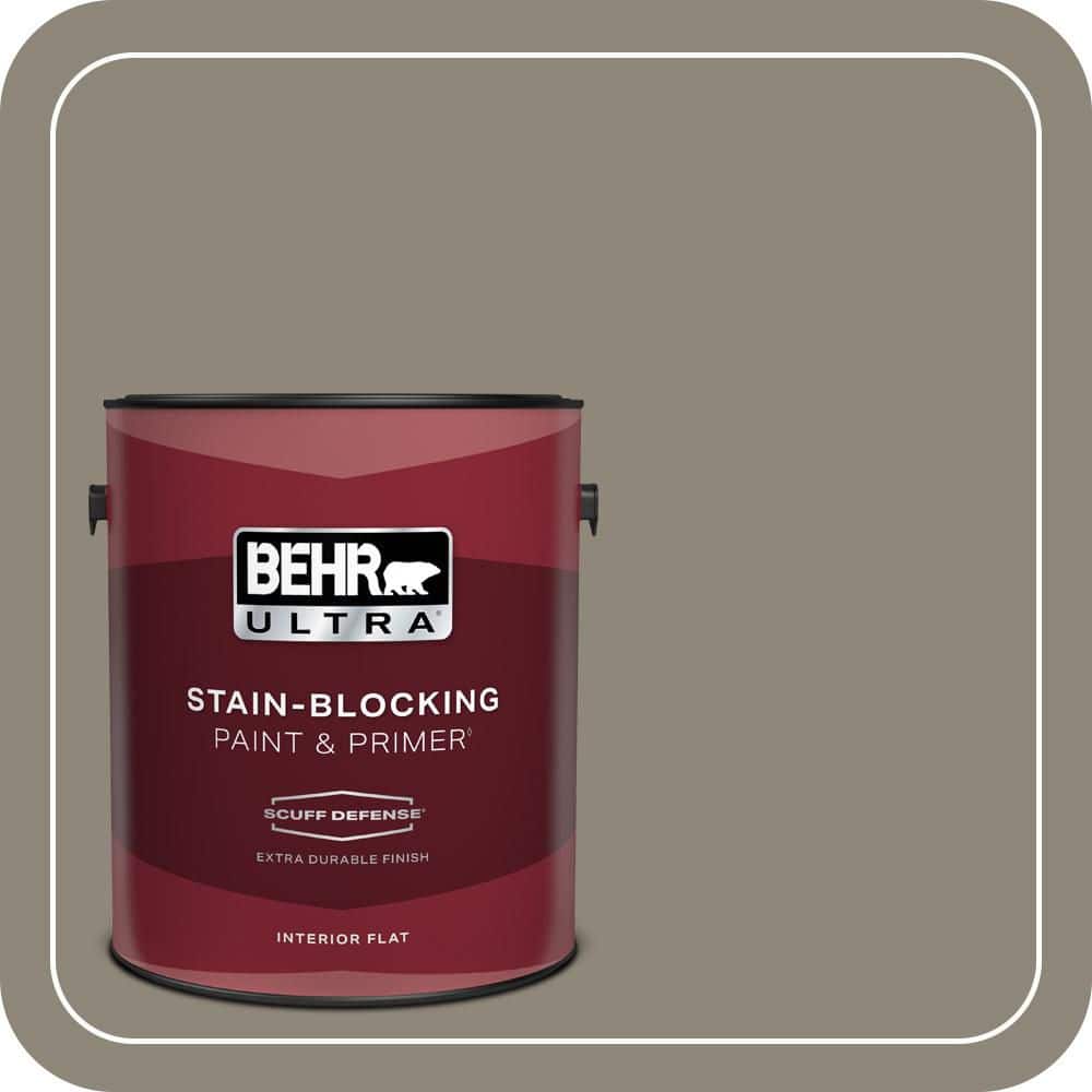 1 gal. #T16-08 Fifth Olive Nue Extra Durable Flat Interior Paint & Primer price history on PriceWatchPro