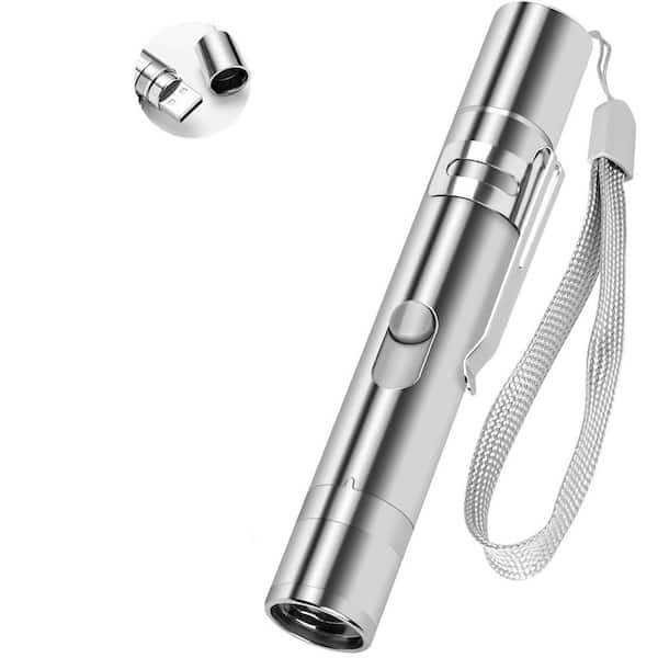 Rechargeable Cat Toy Red Pointer Indoor Pet Training Chaser 5 Adjustable Patterns 3 Modes Interactive Exercise Screen
