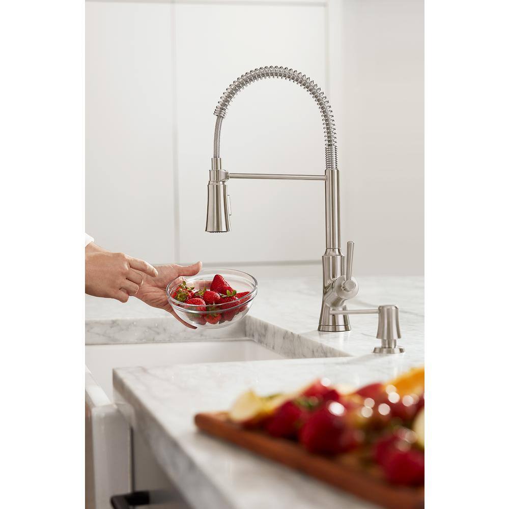 Stainless Steel Optic Kitchen Sink Soap Dispenser