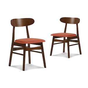 New Classic Furniture Morocco Dining Chair with Orange Polyester Seat (Set of 2)