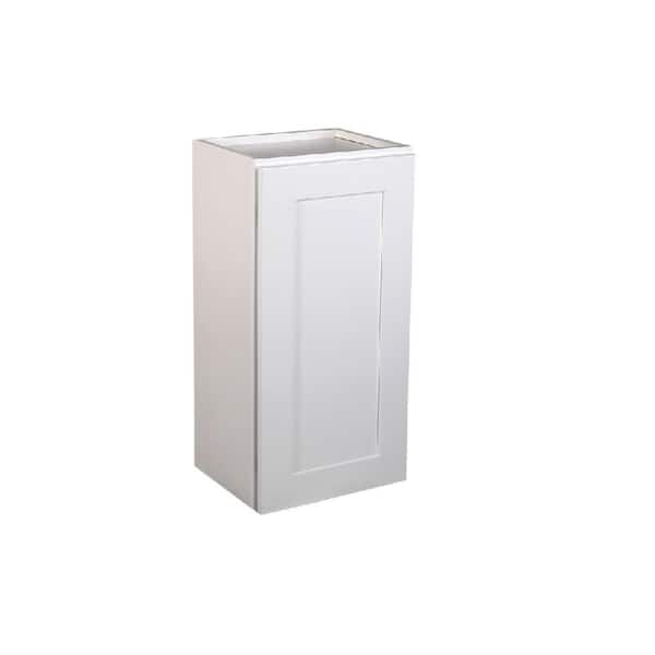 Design House Brookings Plywood Assembled Shaker 15x36x12 in. 1-Door Wall Kitchen Cabinet in White