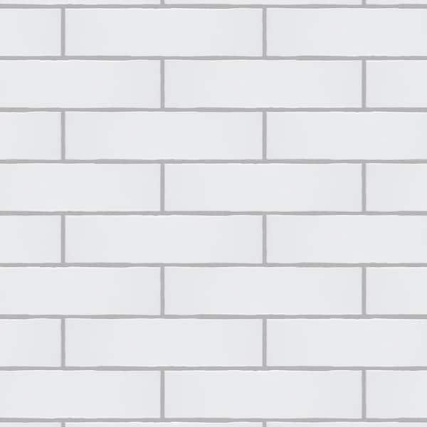 Merola Tile Castillo White 3 in. x 12 in. Ceramic Wall Tile (5.72 sq. ft./Case)