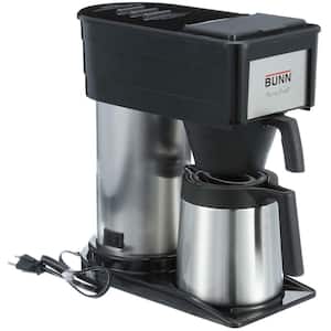 BTX 10- Cup Black Stainless Steel Drip Coffee Maker and Home Coffee Brewer
