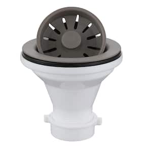 Elkay 3.5 in. Kitchen Sink Drain with Removable Basket Strainer and Rubber  Stopper D1125 - The Home Depot