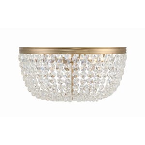 Nola 20 in. 5-Light Vibrant Gold Flush Mount