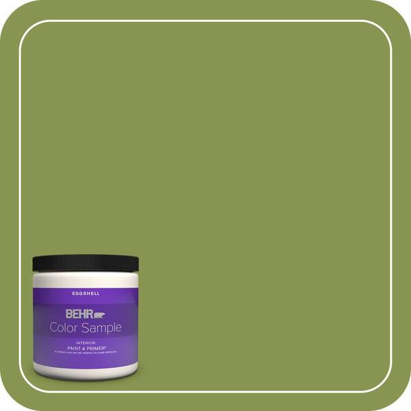 BEHR PREMIUM PLUS 8 oz. #M350-6 Frog Eggshell Enamel Interior Paint & Primer Color Sample
