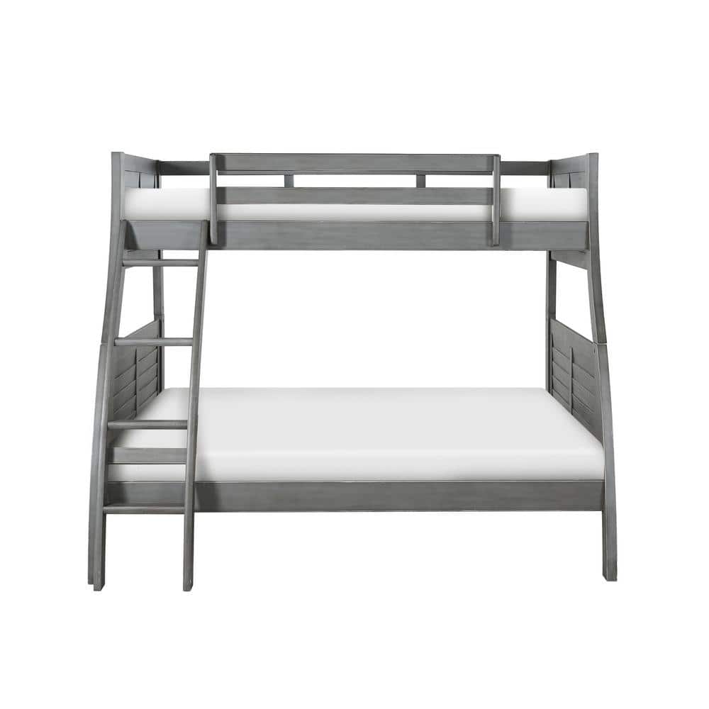 Powell Company Allen Bunkbed Grey, Powell Twin Over Full Bunk Bed
