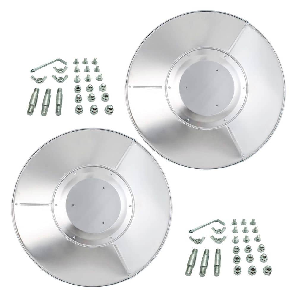 33 inch Round Aluminum Outdoor Patio Heater Reflector Shield Dome Replacement Top with Mounting Accessories, 2 Pack price history on PriceWatchPro