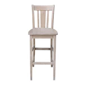 San Remo 29 in. H Weathered Taupe Gray Bar Stool