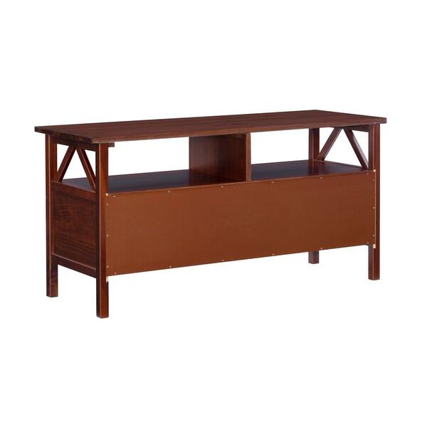 tobacco tv stand Linon Home Decor Titian Tobacco Brown TV Stand Fits TV's up to 40 in. with  Drawers, Shelves and Storage 86158ATOB-01-KD-U