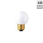 40-Watt G16.5 White Dimmable Warm White Light Incandescent Light Bulb (40-Pack)