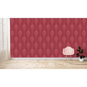 Ascot Red Cameo Wallpaper