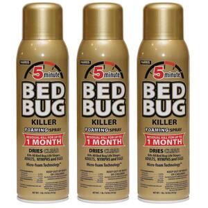 16 oz. 5-Minute Bed Bug Killer Foaming Spray/Kills All Life Stages (3-Pack)
