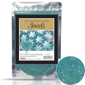 Crystal Glass Grout Jewels Jade 75 grams (1-Pack)