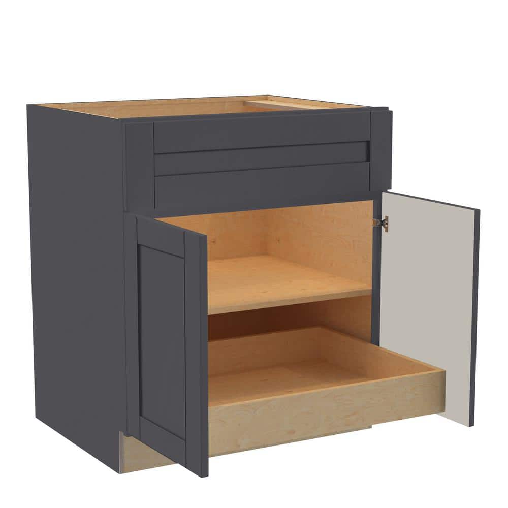 Washington 30 in. W x 24 in. D x 34.5 in. H Assembled Plywood Base Kitchen 