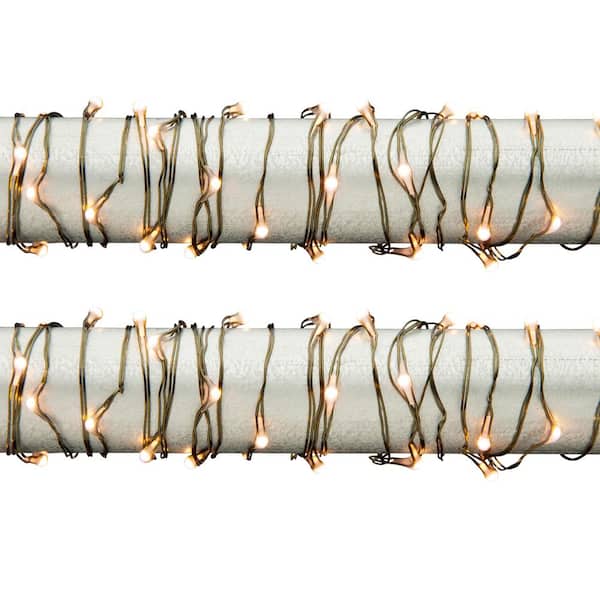 GERSON INTERNATIONAL 10 ft. L String Light with 60 Warm White LED Lights (Pack of 2)