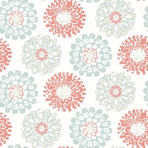 Crosby Pink Floral Paper Strippable Roll Wallpaper (Covers 56.4 sq. ft.)