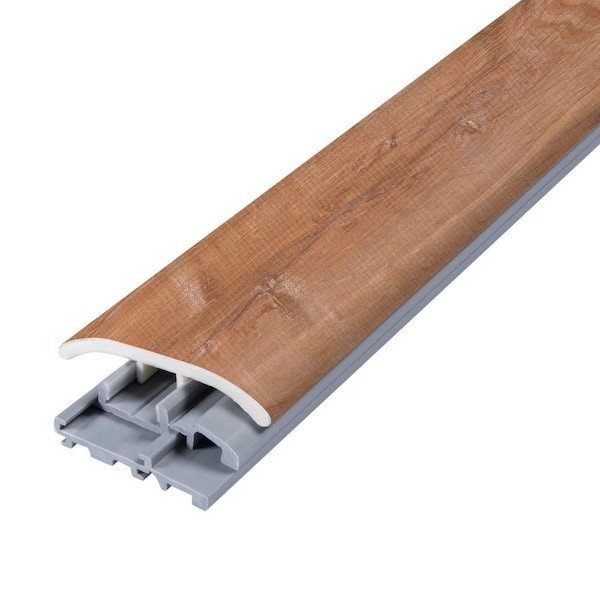 Trail 0.31 in. T x 2 in. W x 78.7 in. L Vinyl 4-in-1 Molding