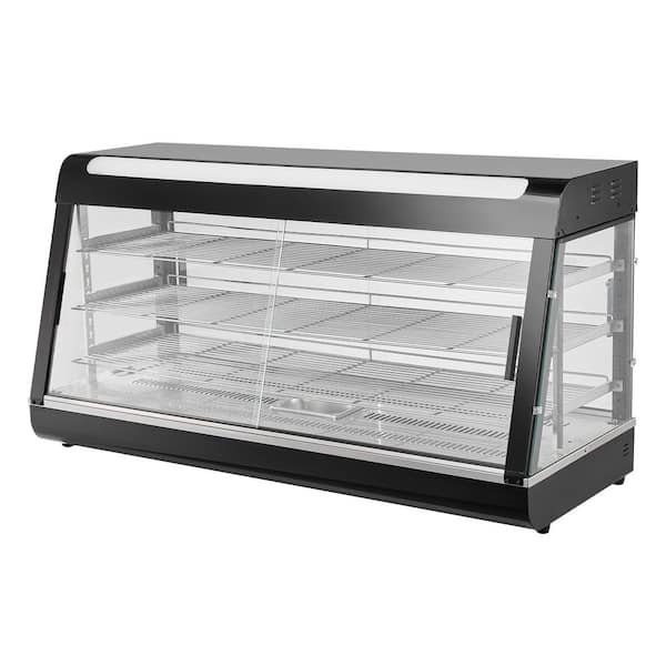 VEVOR 3-Tier Commercial Food Warmer Display 1500W 190 Qt. Buffet Server with Adjustable Shelf & Temperature Display in Black