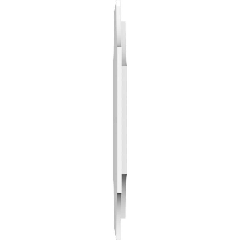 22" White PVC Two-Piece Contemporary Ceiling Medallion