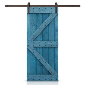 CALHOME K Series 46 in. x 84 in. Cherry Red Stained DIY Knotty ...