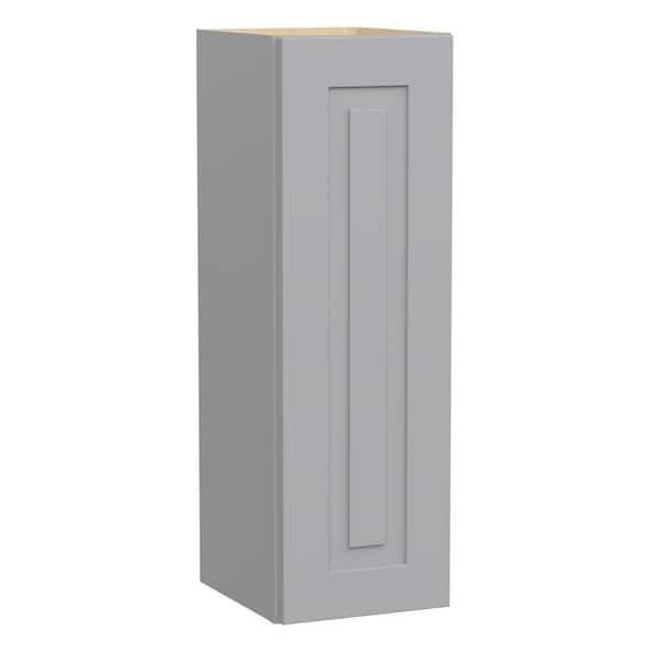 Home Decorators Collection Grayson 12 in. W x 12 in. D x 36 in. H Assembled Plywood Wall Kitchen Cabinet in Pearl Gray with Soft Close