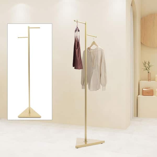 gold coat hanger stand
