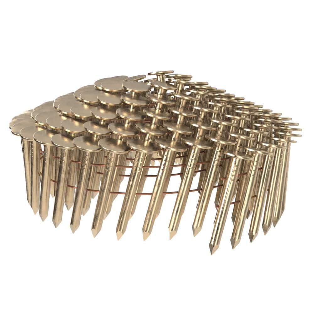 1-1/4 in. x 0.120 - gauge 15-Degree Smooth Shank Electrogalvanized Wire Collated Coil Roofing Nails 600 per Box price history on PriceWatchPro