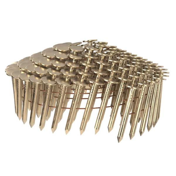 1-1/4 in. x 0.120 - gauge 15-Degree Smooth Shank Electrogalvanized Wire Collated Coil Roofing Nails 600 per Box