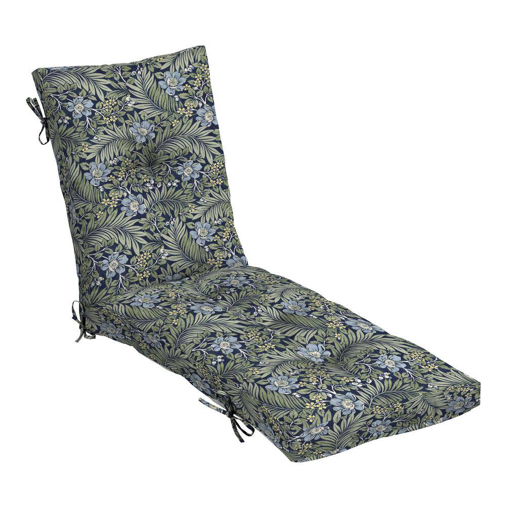 Outdoor Plush Modern Tufted Chaise Cushion, Rain-Proof, Tufted Cushion for Chaise Lounger Sapphire Morrison Floral price history on PriceWatchPro