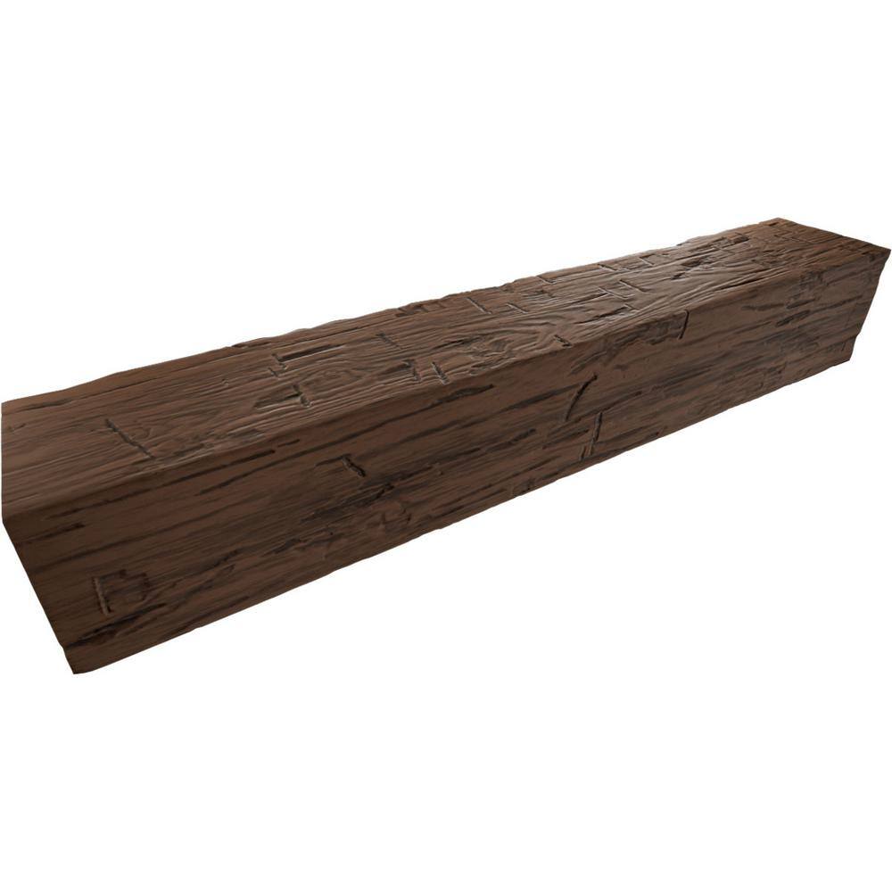 Premium Aged Faux Wood Hand Hewn U-Beam, 10-ft