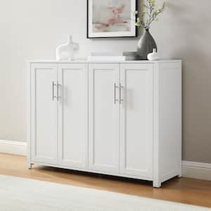<週末価格>3ドア Low Cabinet 白　*送料込み Home Decorators Collection Bradstone 3 Door White Storage Console