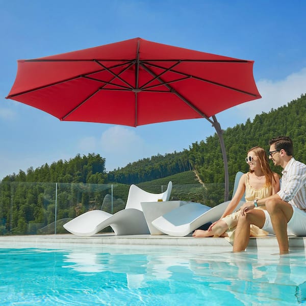 Abba Patio 7.5ft Oslo Outdoor Umbrella W/ Push Button Tilt & Crank, 6