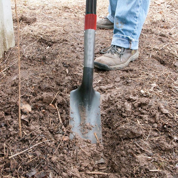 10 in. Fiberglass Handle Trenching Shovel