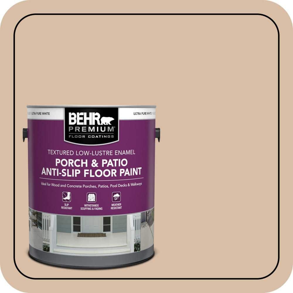 1 gal. #S240-3 Ash Blonde Textured Low-Lustre Enamel Interior/Exterior Porch and Patio Anti-Slip Floor Paint price history on PriceWatchPro