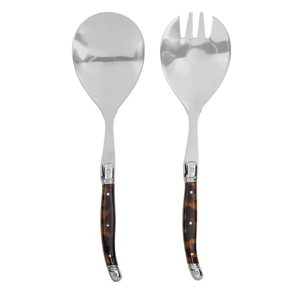 2-Piece Laguiole Connoisseur Tortoise Shell Salad Servers