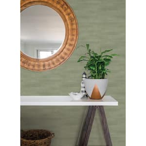 Dermot Light Green Horizontal Stripe Wallpaper Sample