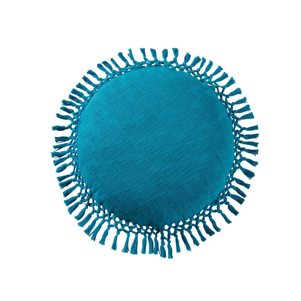 Tufted Medallion Enamel Blue Decorative Throw Pillow 20 in. x 20 in. price history on PriceWatchPro