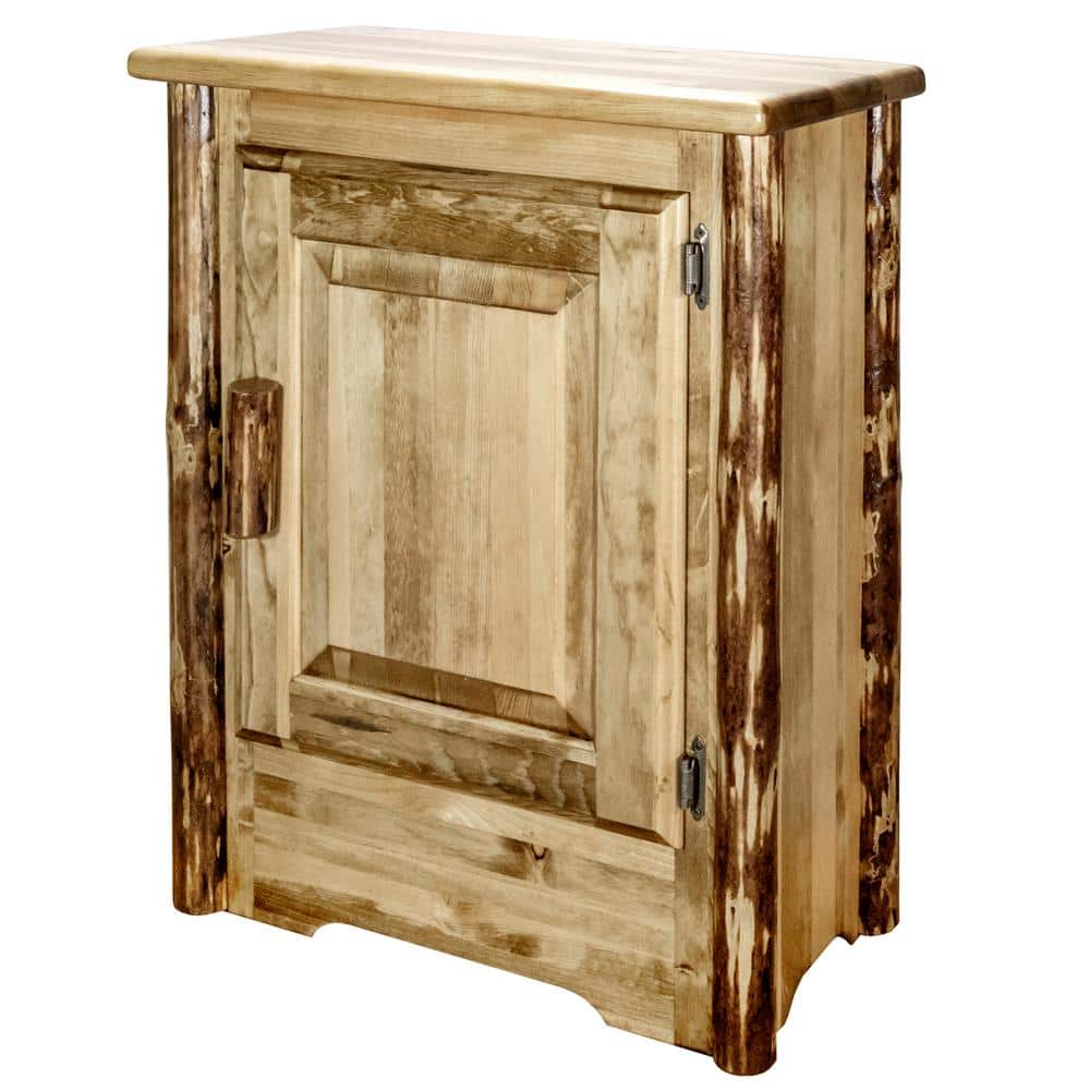 Glacier Country 24" Pine Wood Accent Cabinet with Adjustable Shelves