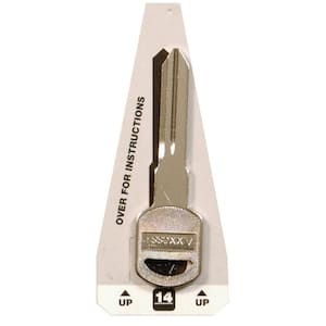 #14 Blank General Motors Double-Sided Key