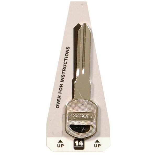 Axxess+ #14 Blank General Motors Double-Sided Key