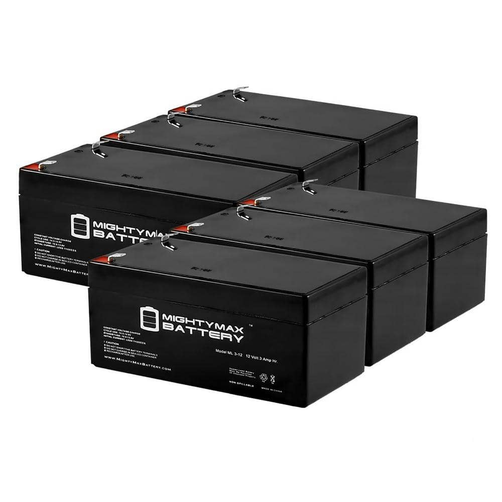 ML3-12 - 12V 3AH SLA Replacement Battery for WP2.9-12T - 6 Pack price history on PriceWatchPro