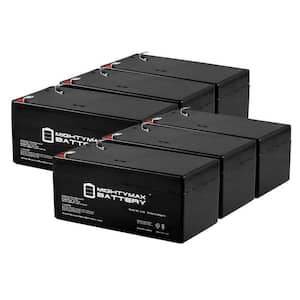 12- Volt 3 Ah Sealed Lead Acid Rechargeable F1 Terminal Battery (6-Pack)
