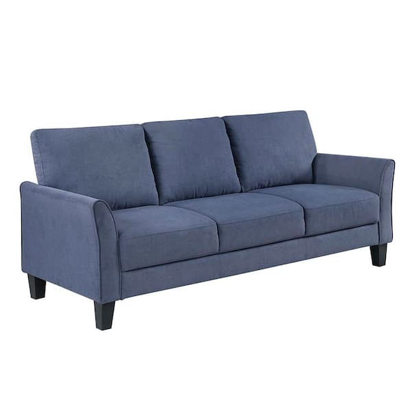 Lazzara Tesoro 78.5 in. W Flared Arm Textured Fabric Rectangle 3