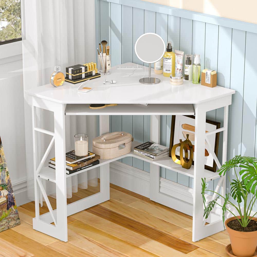 VECELO Corner Computer Desk - Thumbnail 5